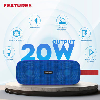 Trueno U300 Bluetooth Speaker - Blue