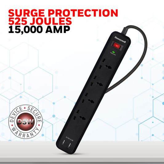8 out surge protector with master switch