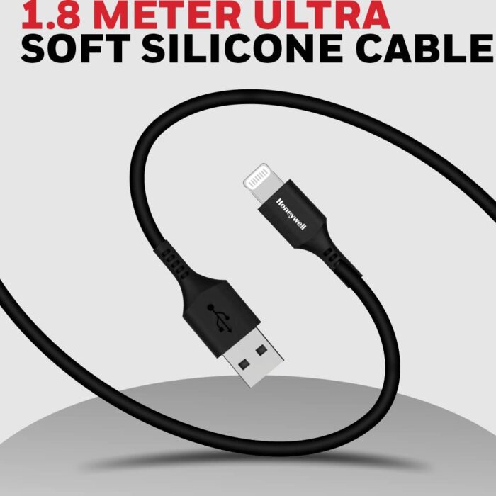 Apple Lightning Sync & Charge Cable 1.8Mtr - Black - Image 3