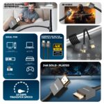 HDMI 5 Mtr with Ethernet - 2.0 Compliant Slim - Image 2