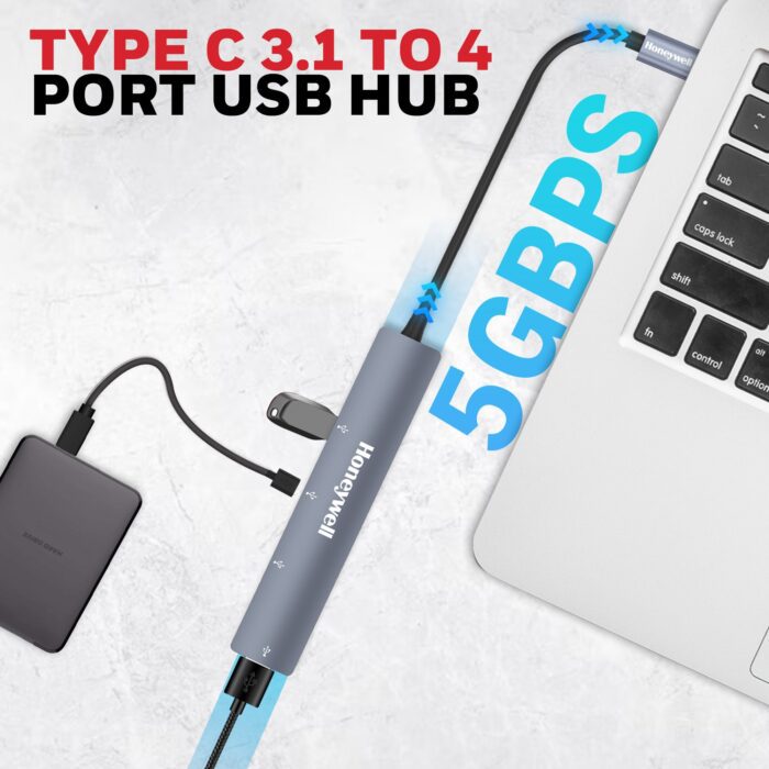 Momentum Type C to 4 Port USB Hub - Image 2