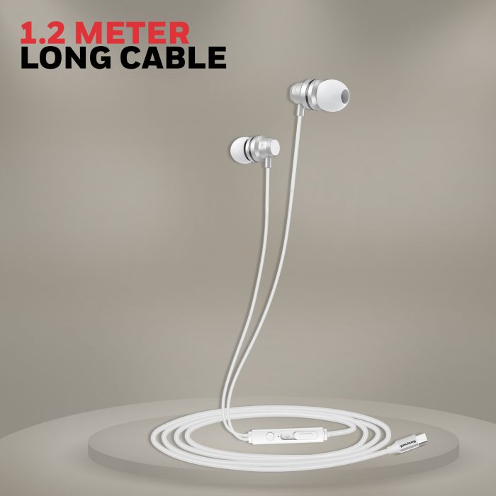 Suono P60 Wired Earphones-White - Image 8