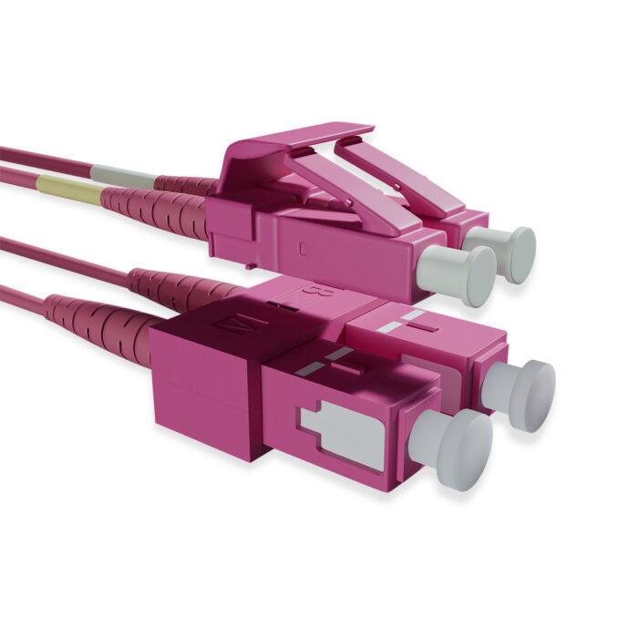 MM OM4 LC-SC Duplex Patch Cord 10 Mtrs - Image 1