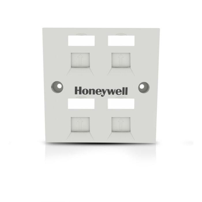 Square Face Plate for Holding Quad Keystone Jack UTP and STP - Image 1
