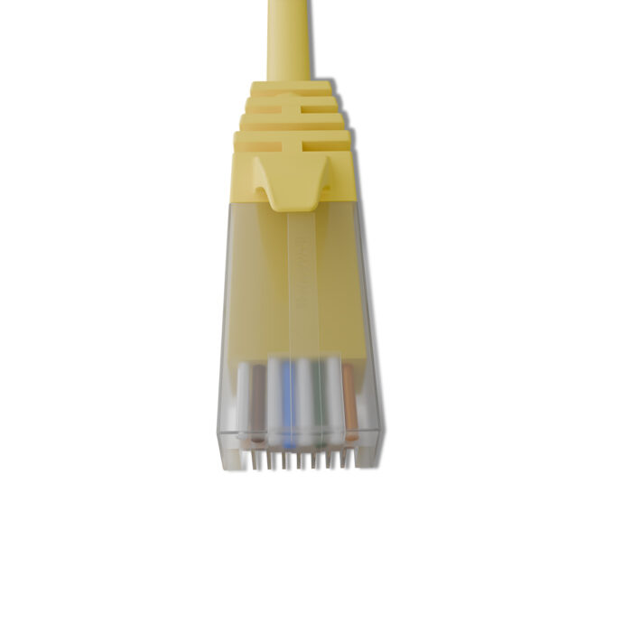 Cat 6 UTP Patch Cord LSZH  0.5 Meter Yellow - Image 1
