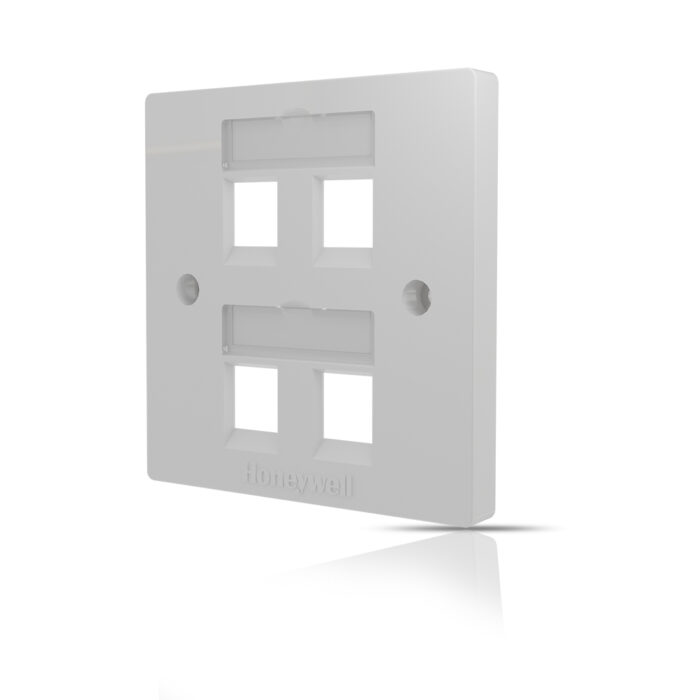 Square Face Plate (86x86) UTP/STP - Quad Port (NS) - Image 3