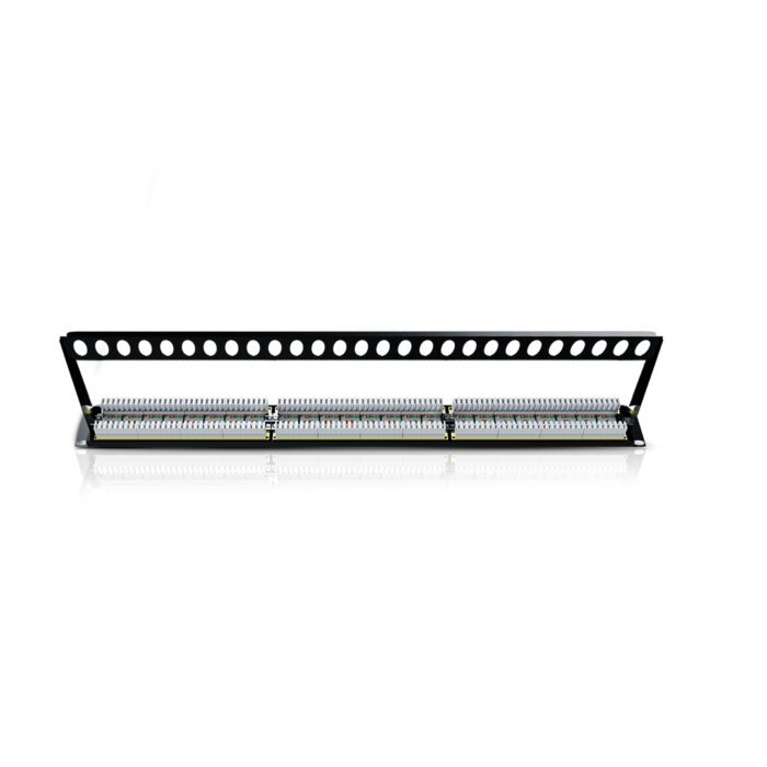 Cat 6A UTP 24 ports Loaded Patch Panel - Image 1
