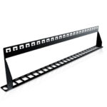 Slim Patch Panel, 0.5U, UTP Keystone, Unloaded, 24 Port - Image 2