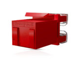 Cat6A UTP Keystone Jack Shuttered RED - Image 2