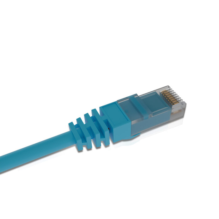 Cat 6 UTP Patch Cord  LSZH  0.3 Meter Blue - Image 3