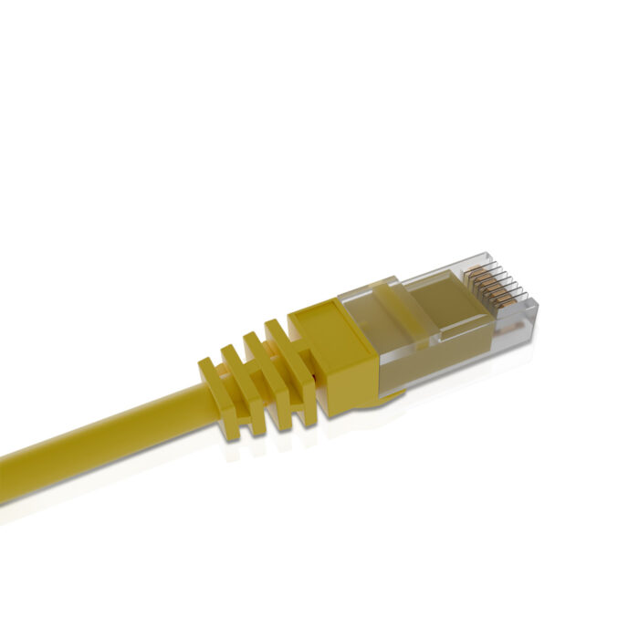 Cat 6 UTP Patch Cord LSZH  0.5 Meter Yellow - Image 3