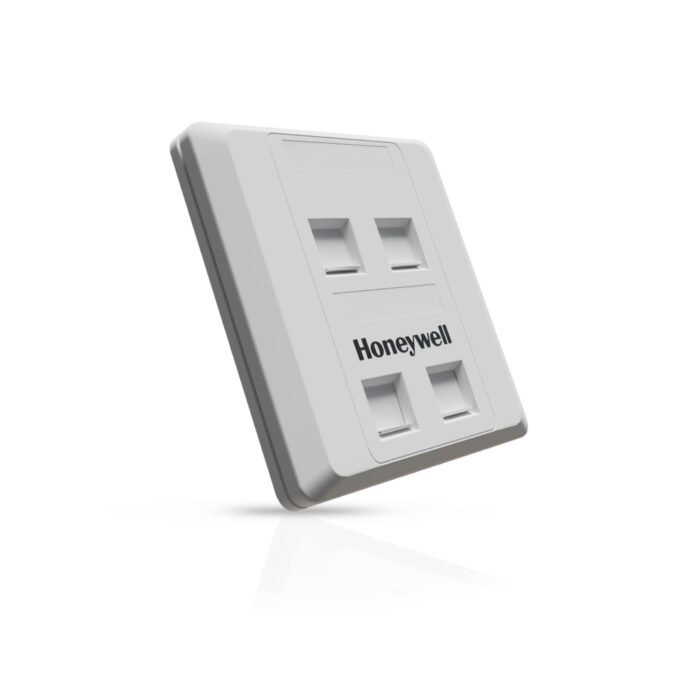 Square Face Plate (86x86) UTP/STP - Quad Port (CS) - Image 3