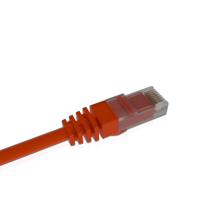 Cat 6 UTP Patch Cord LSZH Jacket 0.3 Meter Orange - Image 3