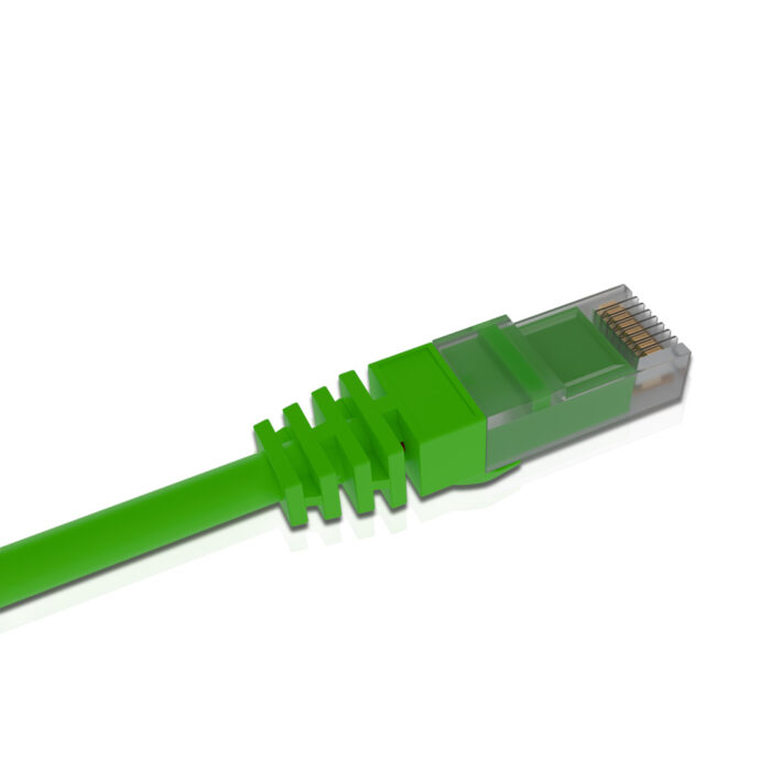 Cat 6A UTP Patch Cord LSZH Jacket 1 Meter Green - Image 3