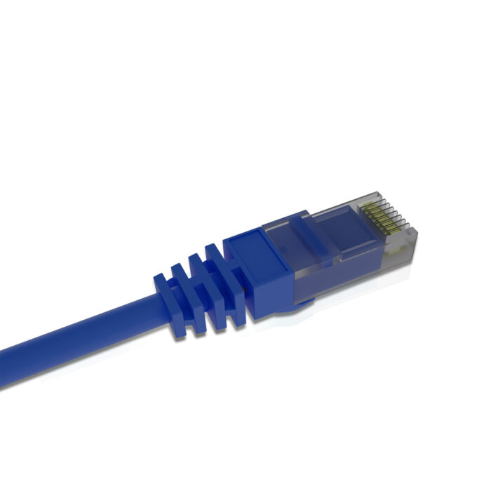 Cat 6A UTP Patch Cord  LSZH Jacket 5 Meter Blue - Image 3