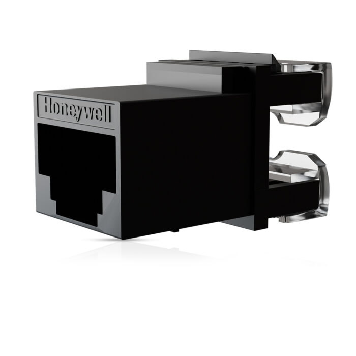 Cat6 UTP Keystone Jack Shuttered BLACK - Image 3