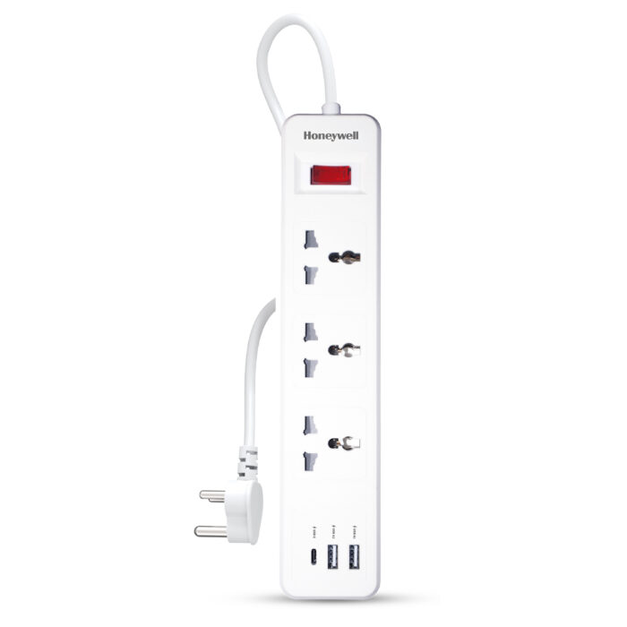 3 OUTLET EXTENSION BOARD WITH 1 TYPE C & 2 USB - Image 1