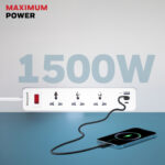 3 OUTLET EXTENSION BOARD WITH 1 TYPE C & 2 USB - Image 7