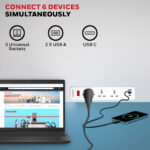 3 OUTLET EXTENSION BOARD WITH 1 TYPE C & 2 USB - Image 8