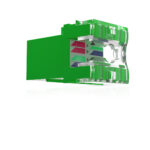 Cat6 UTP Keystone Jack Shuttered GREEN - Image 4