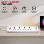 4 OUTLET EXTENSION BOARD WITH 1 TYPE C & 2 USB - Image 5