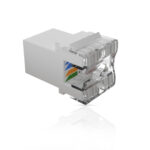 Cat6 UTP Keystone Jack Shuttered WHITE - Image 4