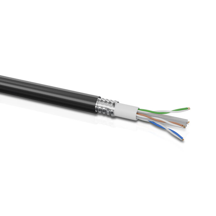 CAT 6A ARMORED 4 Pair Solid Cable 23AWG FR-PVC 305 Mtrs - Image 3
