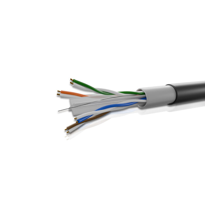 Cat 6 Outdoor 4P Solid Cable True 23 AWG 305 Mtrs - Image 1