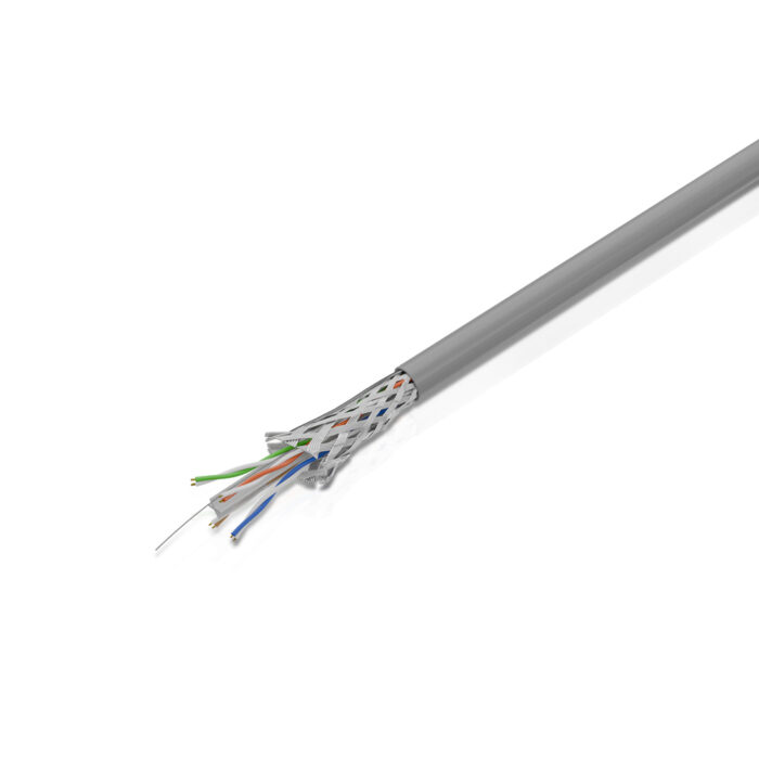 Cat 6 SFTP 4P Solid Cable True 23 AWG FRPVC CM Grey 305 Mtrs - Image 2