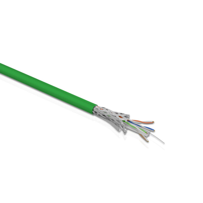 Cat 6 SFTP 4P Solid Cable True 23 AWG LSZH CM Green 305 Mtrs - Image 3