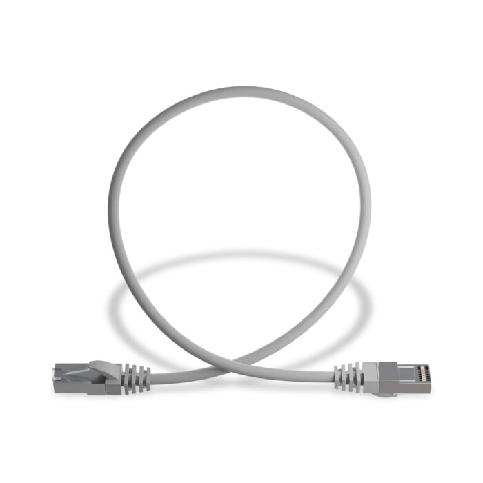 Cat 6 STP Patch Cord  LSZH Jacket 1 Meter Grey - Image 4