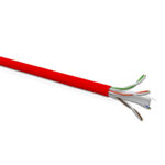 Cat 6 UTP 4P Solid Cable 23AWG FRPVC CM Red 305 Mtrs