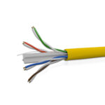 Cat 6 UTP 4P Solid Cable 24AWG FRPVC CM Yellow 305 Mtrs - Image 2