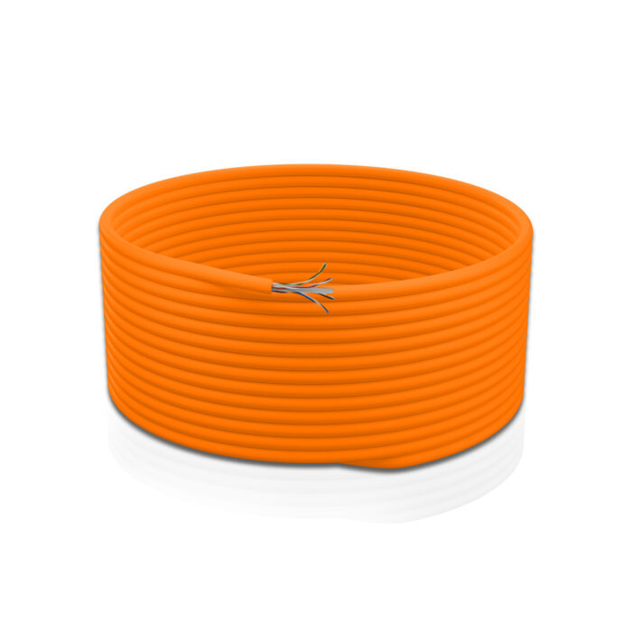 Cat 6 UTP 4P Solid Cable 24AWG FRPVC CM Orange 305 Mtrs - Image 4