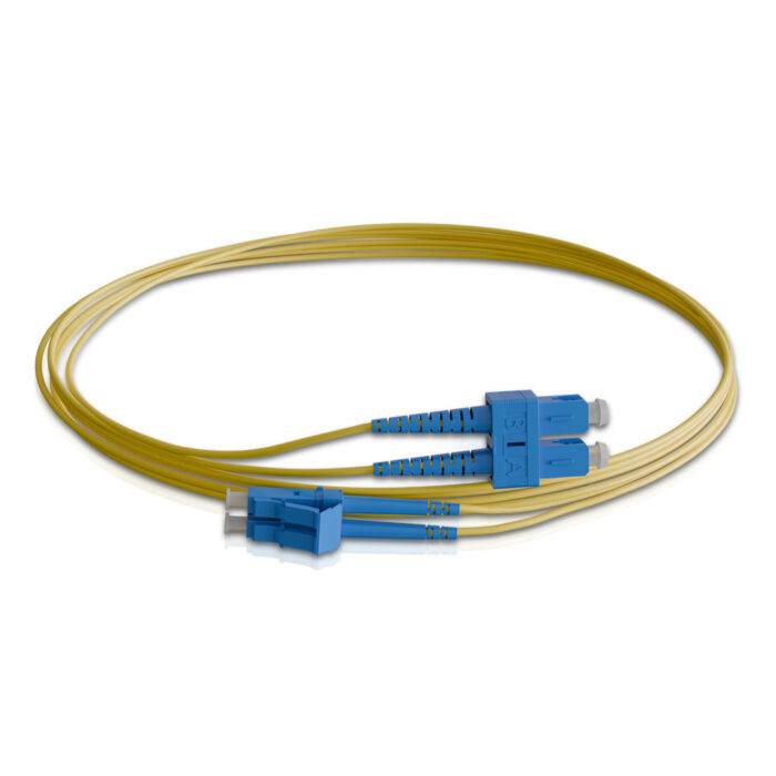SM LC-LC Duplex Patch Cord 2 Mtrs - Image 1
