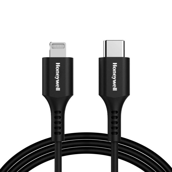 Type C to Lightning cable 1.8Mtr - Black - Image 1