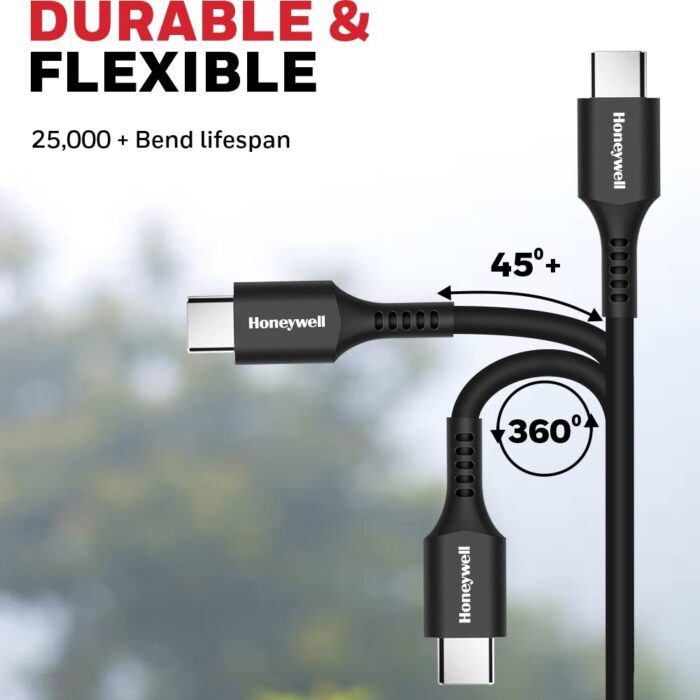 Type C to Type C cable 1.8mtr - Black - Image 2