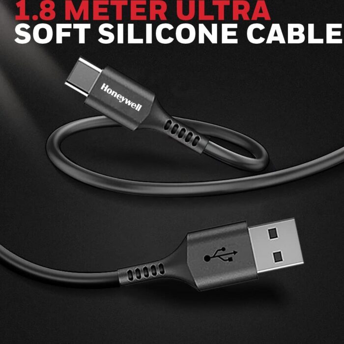 USB 2.0 to Type C cable 1.8Mtr - Black - Image 3