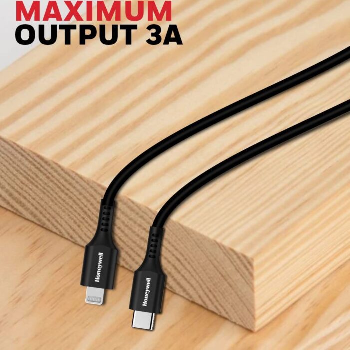 Type C to Lightning cable 1.8Mtr - Black - Image 4