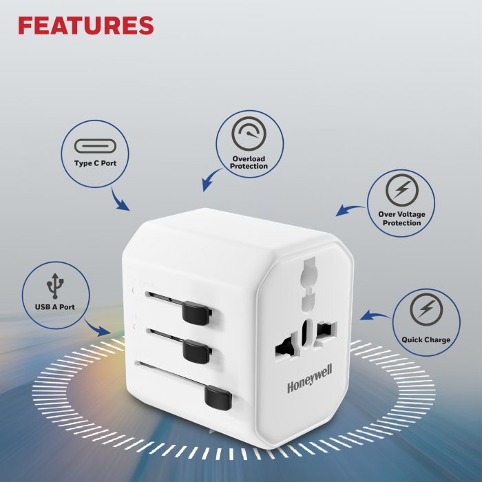 Universal World Travel Adapter - 38W(White) - Image 2