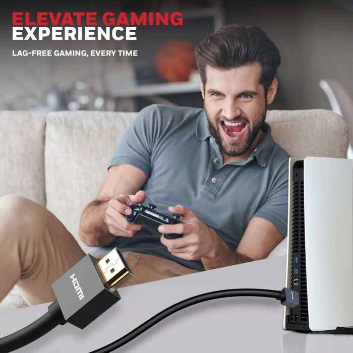 HDMI 5 Mtr with Ethernet - 2.0 Compliant Slim - Image 6