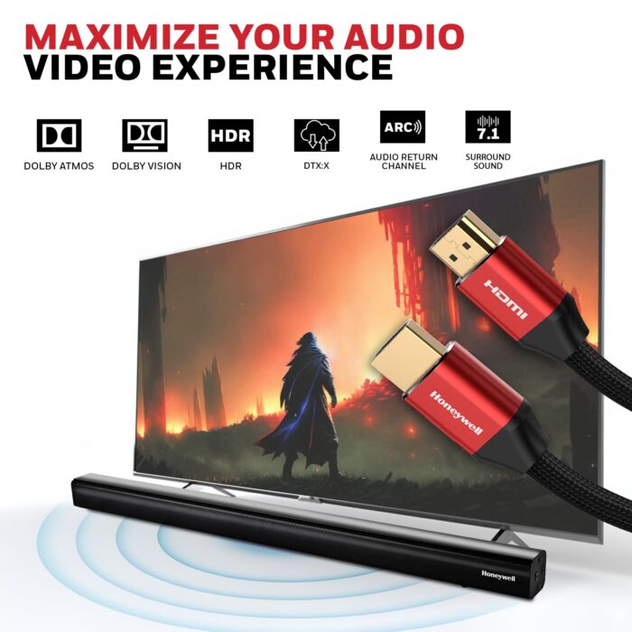 HDMI 2Mtr with Ethernet - 2.1 Compliant - Image 8