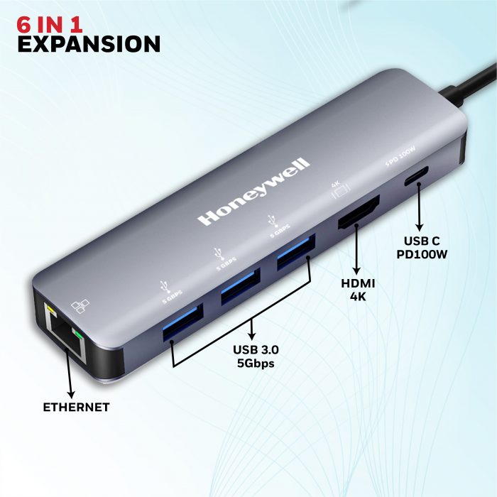 Type C Docking Station - 6 in 1 - Image 3