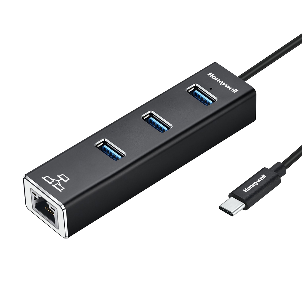 Type-C to USB 3.0 with Gigabit Ethernet Adapter – Honeywell Connection