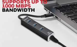 Type-C to USB 3.0 with Gigabit Ethernet Adapter – Honeywell Connection