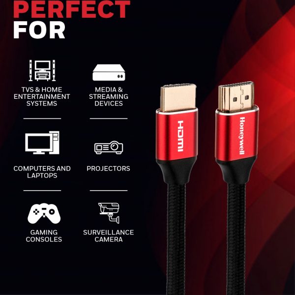 HIGH SPEED HDMI 2.1 Cable with Ethernet 3Mtr. – Honeywell Connection