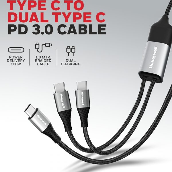 Adecuado para el tipo-c dual universal cable de datos del puerto